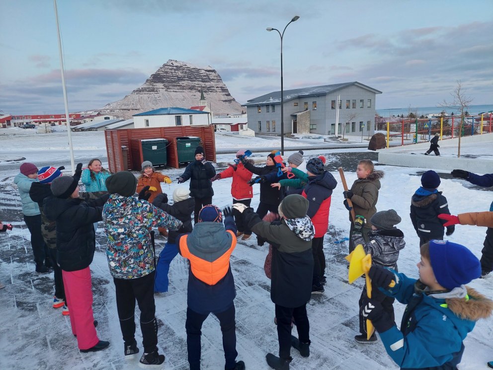 Fjör í frímínútum