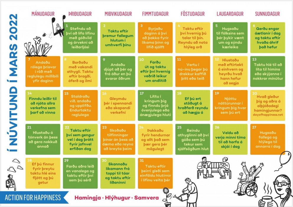 Í núvitund í mars