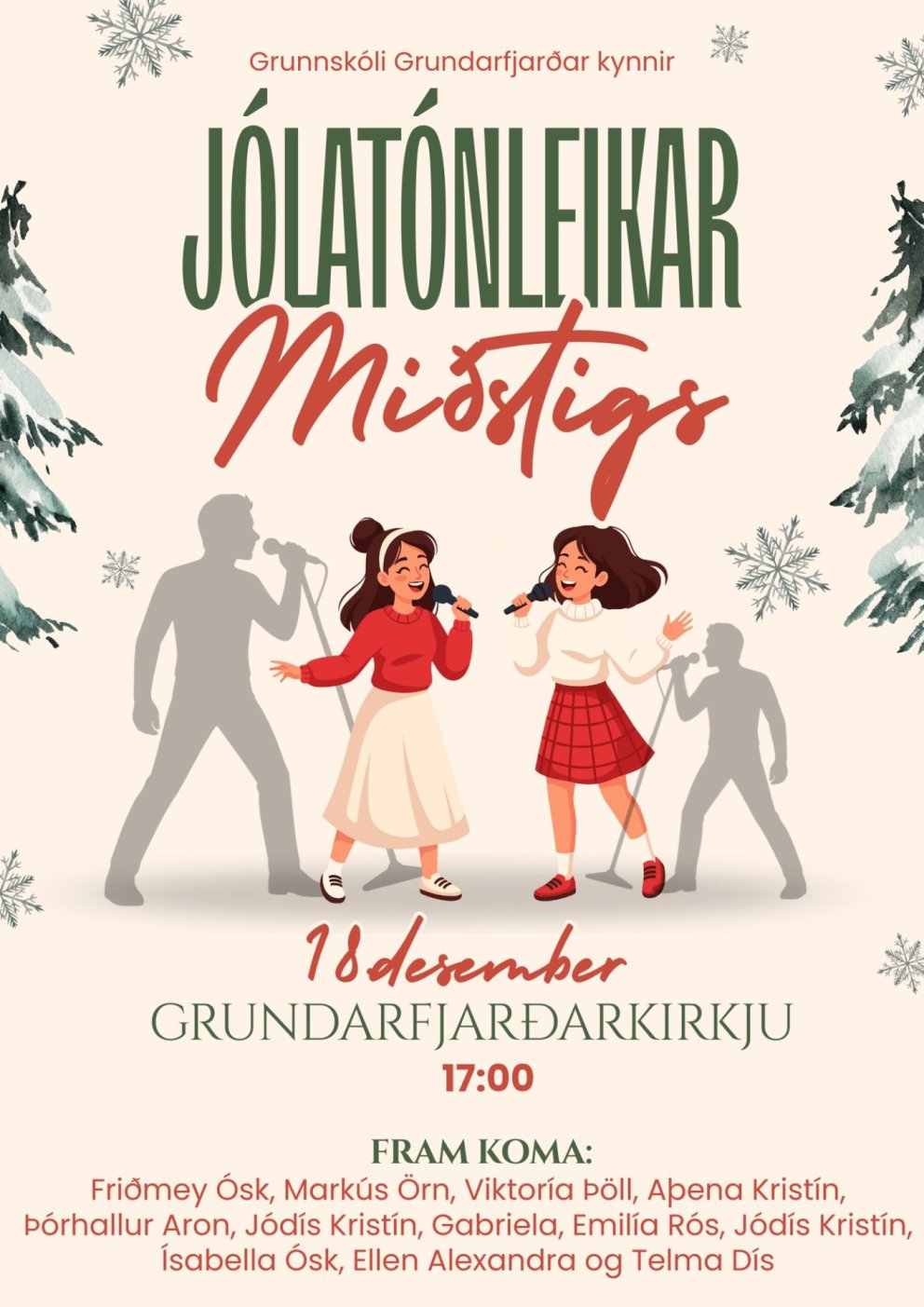 Jólatónleikar miðstigs