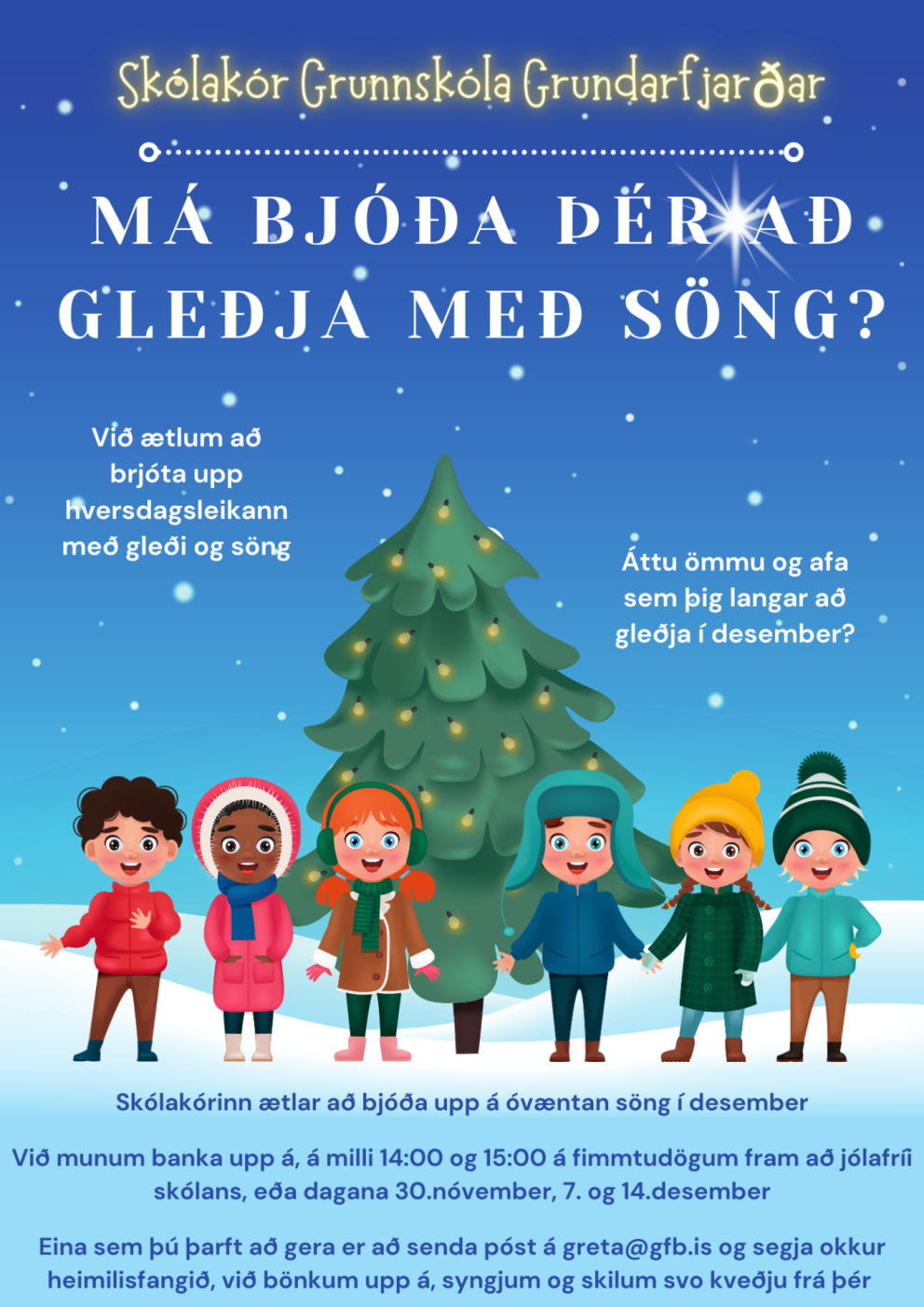 Má bjóða þér að gleðja með söng?