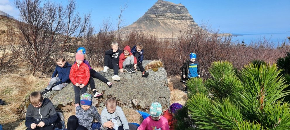 1. bekkur í skógarferð