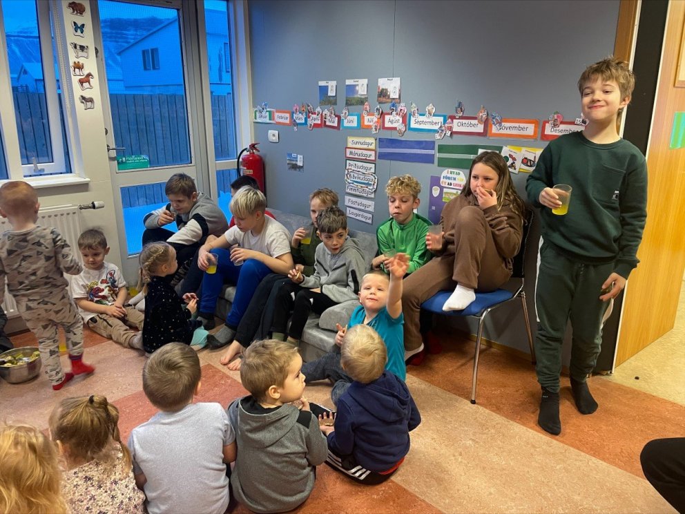 Heimsókn á leikskólann