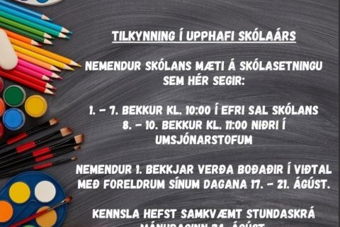 Skólasetning