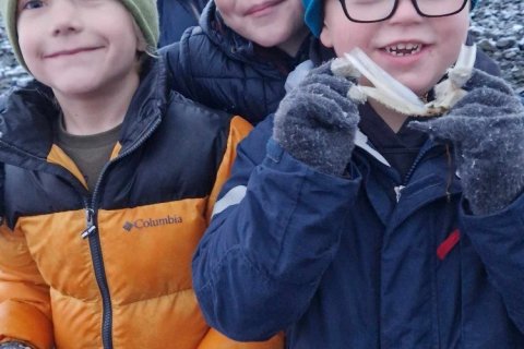 Fjöruferð 1. og 2. bekkjar