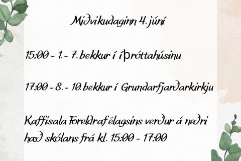 Skólaslit 4. júní 2025